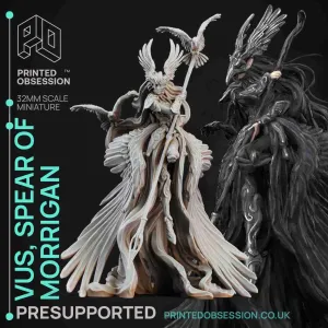 Vus - Spear Maiden to Morrigan - PRESUPPORTED - 32mm Scale