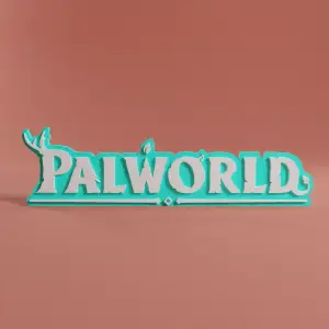 PALWORLD LOGO & KEYCHAIN - STL & 3MF MULTICOLOR