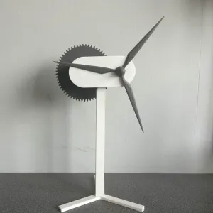 3D Printable Model Working Wind Turbine