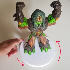 Turntable - without bearings or metal balls