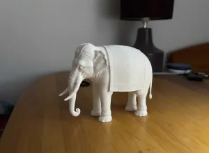 Decorated Indian Elephant Figurine 3D Model