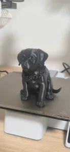 small puppy sculpture