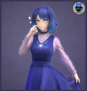 Akane Kurokawa - Oshi No Ko Anime Figurine for 3d Printing