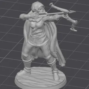 Elf female archer 28mm DnD character