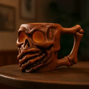 Skull cup holder