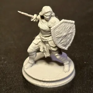 RPG Female Warrior Miniature