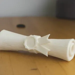 Diploma scroll figurine