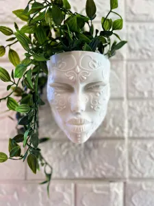 WALL FACE PLANT POT "BAROQUE"