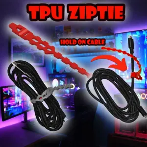 TPU cable Ziptie hold on cable