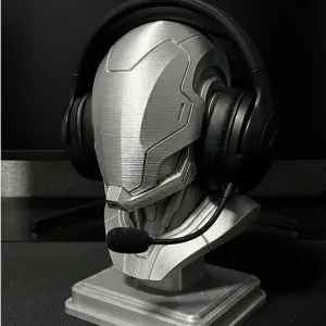 Futuristic Helmet Headphone Stand | Sci-Fi Headset Holder