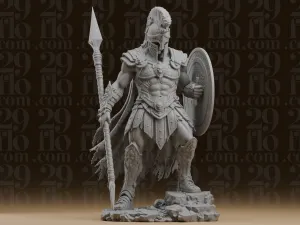 #277 Spartan Hero Warrior Statue