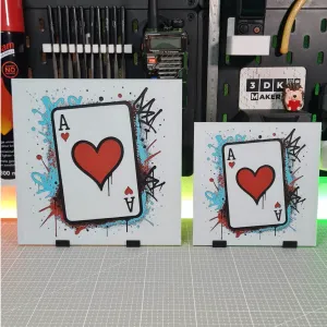 Graffiti Ace of Hearts – Hueforge – 4 Colors