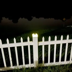 Solar Light for 4x4 Vinyl Fence (uses dollar tree light)