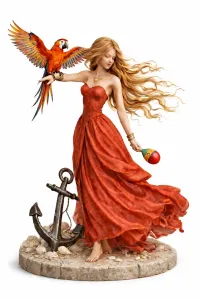 Dona Mariana com Maraca