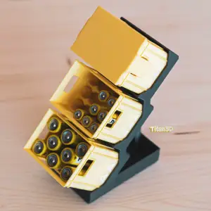 Stackable Battery Crate with Lid and Stand