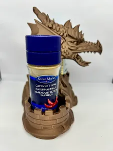 spice jar decor dragon