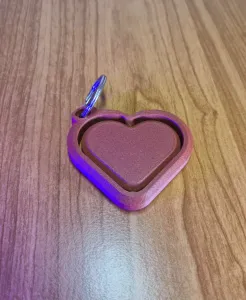 Heart Spinner Keychain – Interlocking Heart Fidget