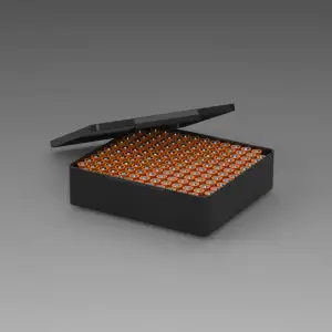 156 Slot AA Battery Storage Box with Lid