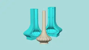 Candle Mold A10 - Molding Maker Wick Template