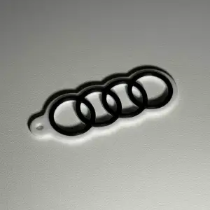 Audi logo keychain