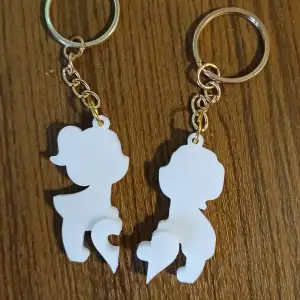 Heart keychain for couples