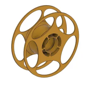 Collapsible spool for filament in skeins