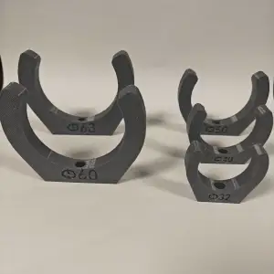 Pipe & Tube Mounting Clips | 32-63mm (M3)