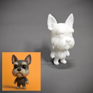 Standing Schnauzer