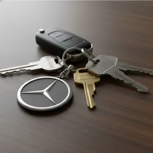 Mercedes keychain logo