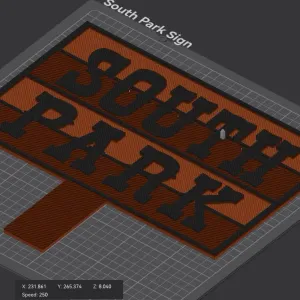 South Park Sign goes HORRIBLY Wrong 🔥 WOOD FILAMENT FAIL!