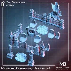 Modular Graveyard - Epic modular terrain