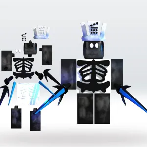 Forsaken MonochromeRoblox 3D Model STL Multipart No Support