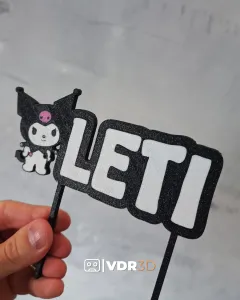 Kuromi keychain | w/personalizable TAG