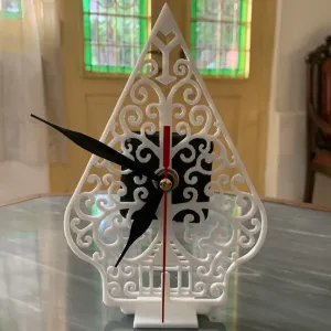 Javanese ethnic pattern desk clock