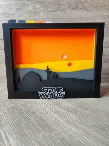 Star Wars Tatooine Shadow Box (A)