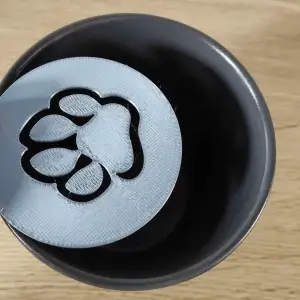 Paw coffee stencil
