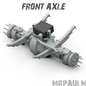 KAMAZ 6350 8x8: Front axle