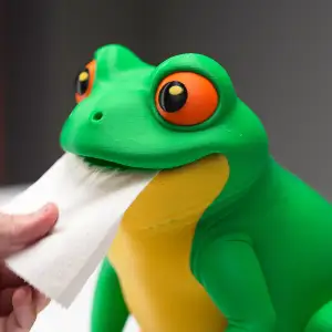 Sapo Dispenser de Papel Higiénico (Rollo dentro)