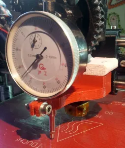 Dial gauge mount for Gregs extruder. Prusa I3
