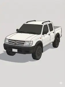 ZNA 2008 Pick-Up Truck - 3D Printable Miniature