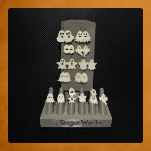 BOO Bling 8 x earring and ring sets | GHOSTS