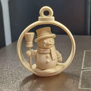 Frosty the Cheerful Snowman ornament