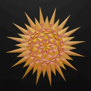 Geometric Star/Sun wall design