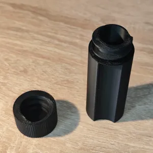 Tube container with cap