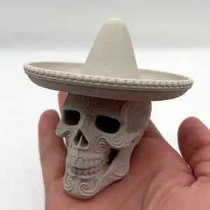 Ornamental Sombrero Skull