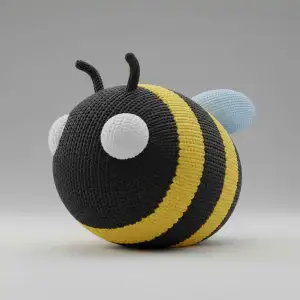 Knitted Bumble Bee Ball Friend – Noah0x03