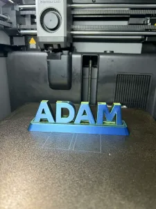 Custom Name Stand – Clean 3D Printed Desk Sign