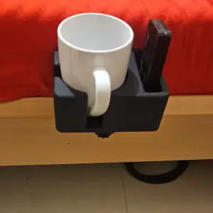 bedside cup and phone/remote holder