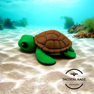 Sea Turtle Flexy - Makes a swimming animation