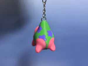 The pendant of Patrick Star that has been hung up被吊起来的派大星挂件